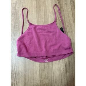 Urban Outfitters Out From Under Pink Ribbed Unlined Bralette M/L